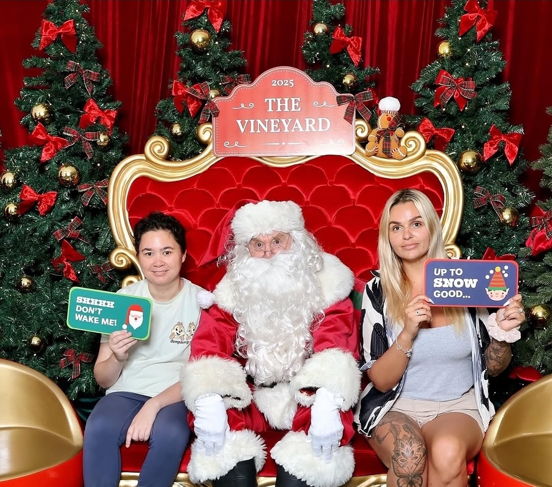 Christmas photo with Santa